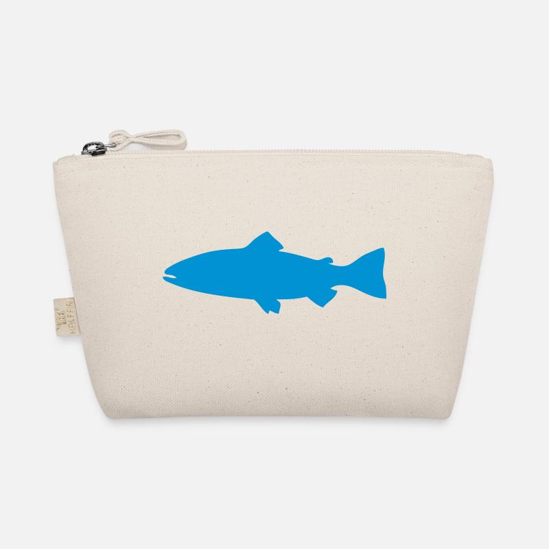 Forellen Angeln Fische 1 - Bio-Täschchen - Natur
