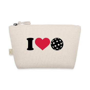 I love Floorball - Bio-Täschchen - Natur - Vorne