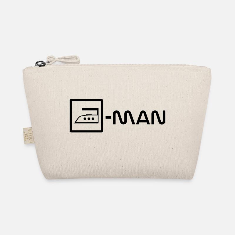 ironing man - Organic Pouch - nature