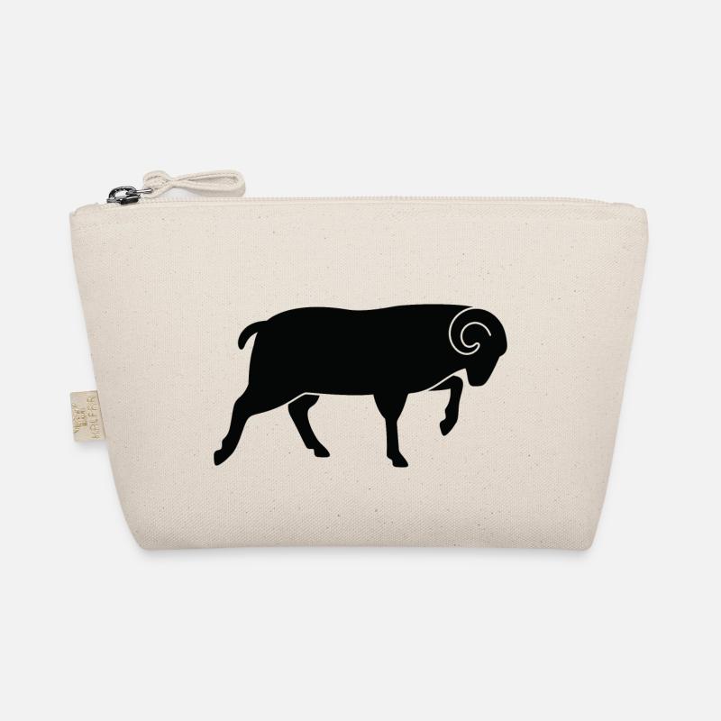 Ein laufender Schafbock Bio-Täschchen