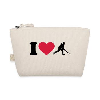I love Field hockey - Organic Pouch - nature - Front