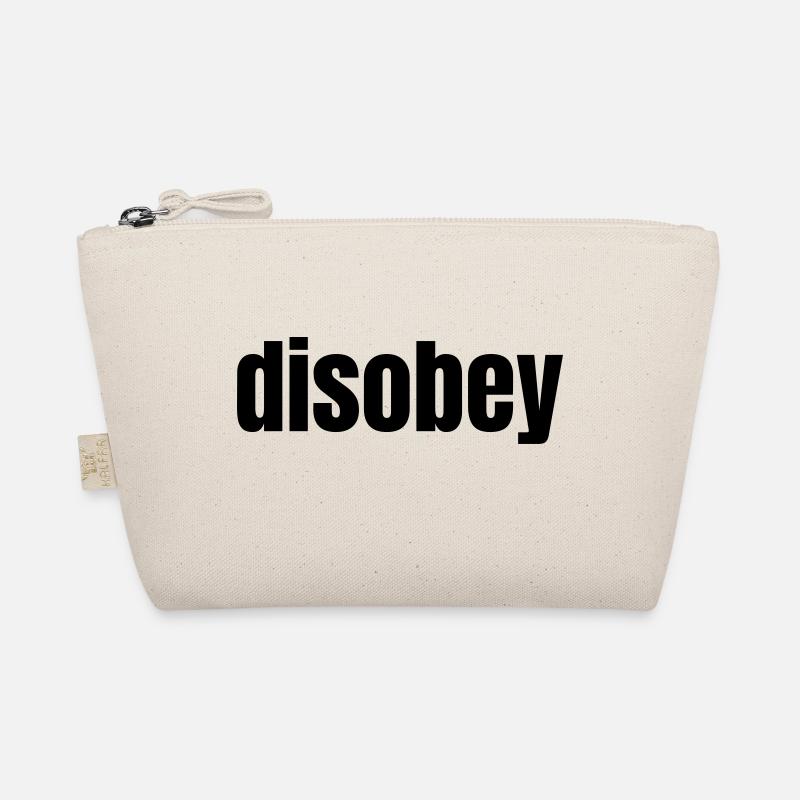 Disobey - Don't follow the rules - vector Organic Pouch