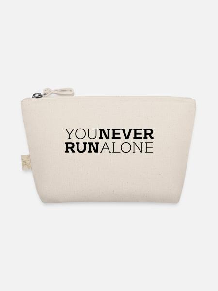 You never run alone - Bio-Täschchen - Natur