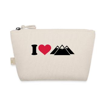I love Mountains - Organic Pouch - nature - Front