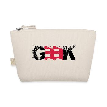 Geek Farbabdruck - Organic Pouch - nature - Front