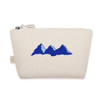 mountain highlander drawing vector - Organic Pouch - nature - Front