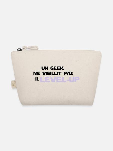 un_geek ne vieillit pas il Level up - Trousse biologique - nature - Devant