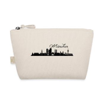 Münchener Skyline - Bio-Täschchen - Natur - Vorne