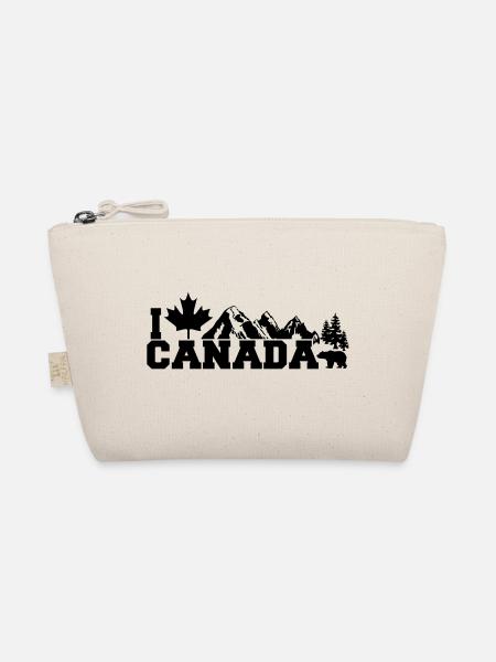 I Love Canada Leaf - Bio-Täschchen - Natur