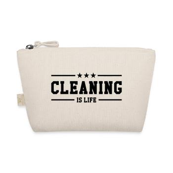 Cleaning is life ! - Bio-Täschchen - Natur - Vorne
