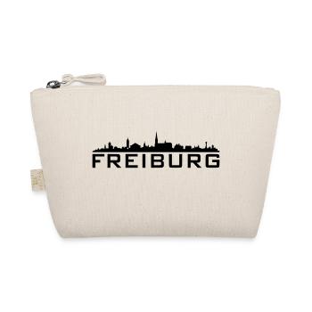 Skyline Freiburg Name - Bio-Täschchen - Natur - Vorne
