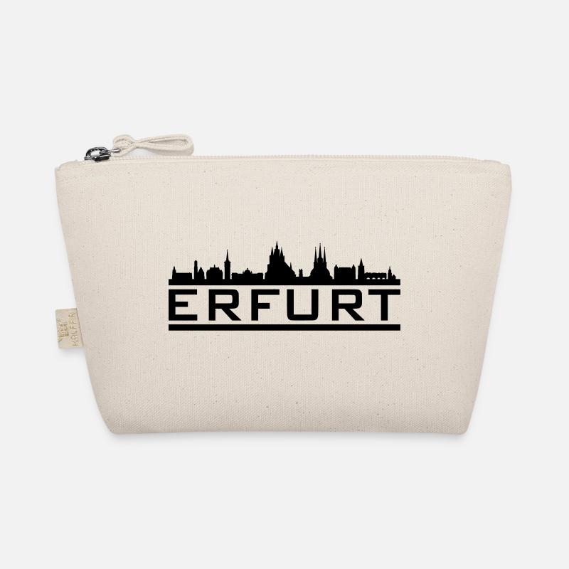 Skyline Erfurt Name - Bio-Täschchen - Natur
