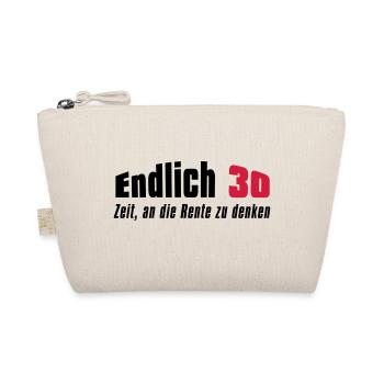 Endlich 30 - Bio-Täschchen - Natur - Vorne