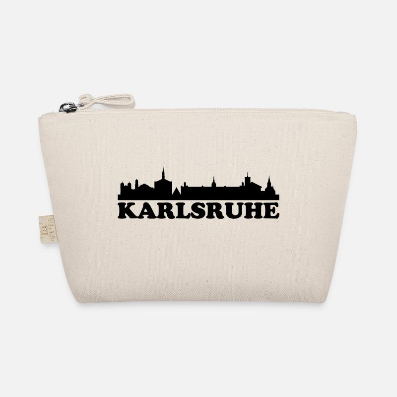 Skyline Karlsruhe Text Bio-Täschchen