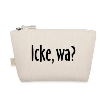 Berlin Spruch: Icke, wa? - Bio-Täschchen - Natur - Vorne