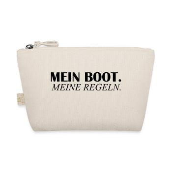mein boot meine regeln - Bio-Täschchen - Natur - Vorne