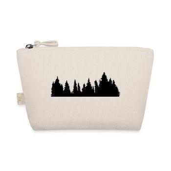 forest forest conifer conifer forest silhouette f - Organic Pouch - nature - Front