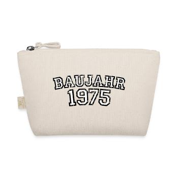 Baujahr 1975 Geburtstag Vintage Design (Weiß) - Bio-Täschchen - Natur - Vorne