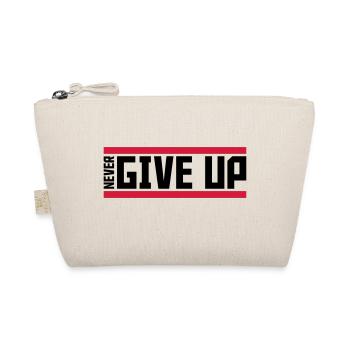 never give up red bars cool never give up lo - Organic Pouch - nature - Front