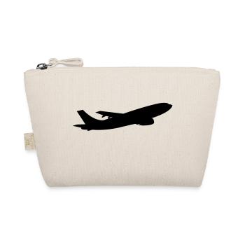 flugzeug - Bio-Täschchen - Natur - Vorne