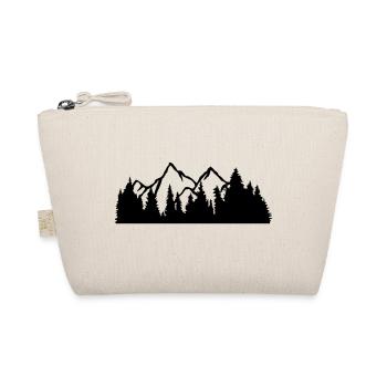 summit mountains hills forest mountainous trip holiday fer - Organic Pouch - nature - Front