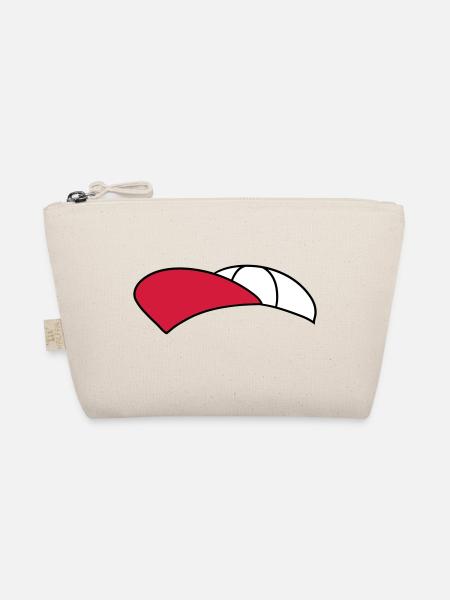 cap hat cap capy headwear cool design cl - Organic Pouch - nature - Front