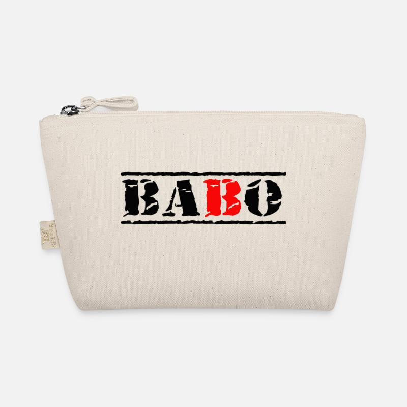 stempel babo schwarz rot Bio-Täschchen