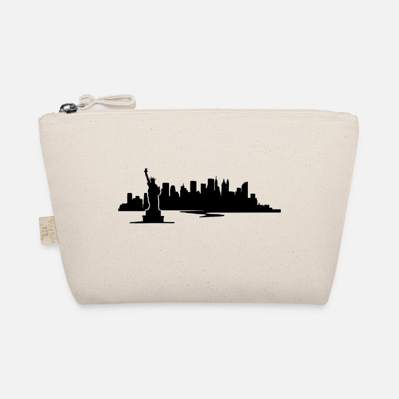 New York Skyline - United States - Bio-Täschchen - Natur