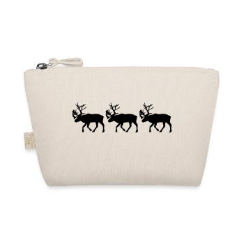 Caribou - Reindeer- xmas - Organic Pouch - nature - Front