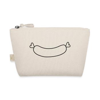 cool 2 hearts wuerstchen sausage grill hot dog gri - Organic Pouch - nature - Front
