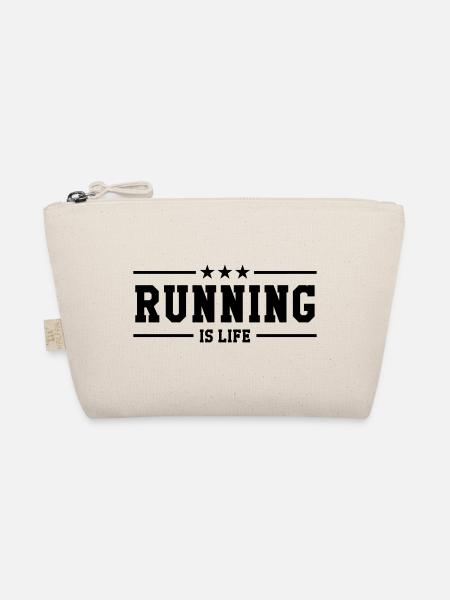 Laufen / Running / Jogging / Joggen / Marathon - Bio-Täschchen - Natur