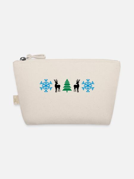 weihnachtsmuster_02 - Organic Pouch - nature - Front