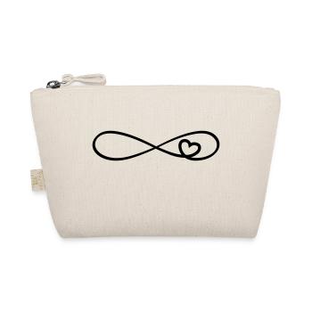 heart loop infinitely endless eternally limitless without - Organic Pouch - nature - Front