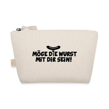 MÖGE DIE WURST MIT DIR SEIN - Bio-Täschchen - Natur - Vorne