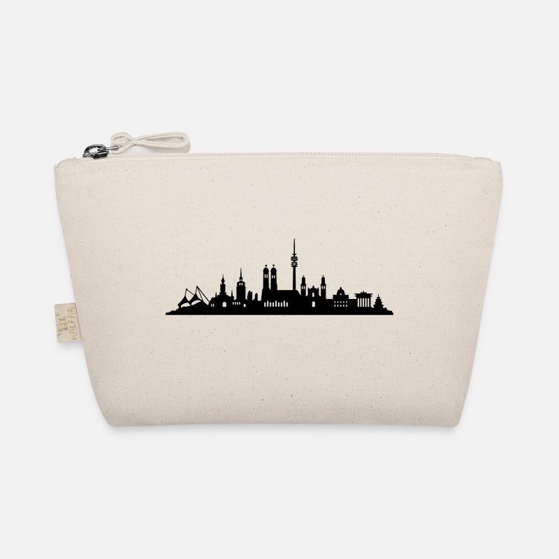 Skyline München - Bio-Täschchen - Natur