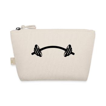Dumbbell bodybuilding twisted 2 - Organic Pouch - nature - Front