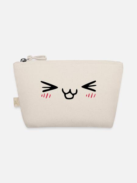 kawaii_face_4 - Bio-Täschchen - Natur