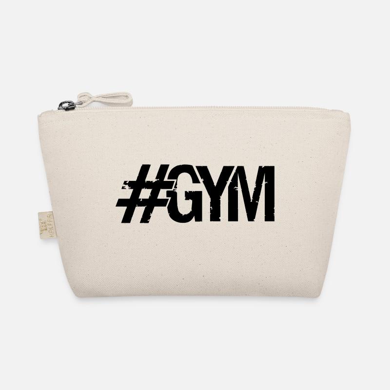 hashtag cool design gym text logo gewicht heben ha Bio-Täschchen