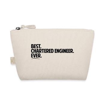 Best chartered engineer ever period bold - Organic Pouch - nature - Front
