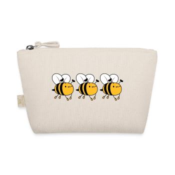 3 fleissige Bienen - Bio-Täschchen - Natur - Vorne