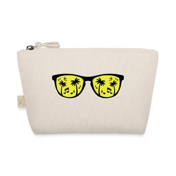 brille palmen music - Bio-Täschchen - Natur - Vorne