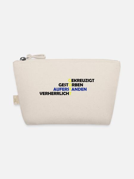 gekreuzigt_gestoreben_auferstanden_2 - Bio-Täschchen - Natur - Vorne