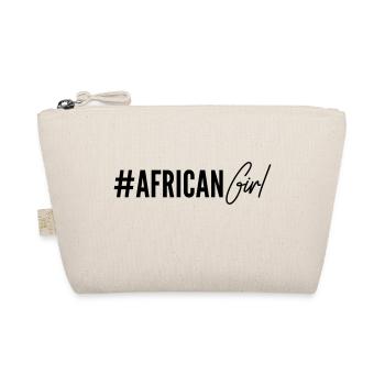 african girl hashtag - Bio-Täschchen - Natur - Vorne