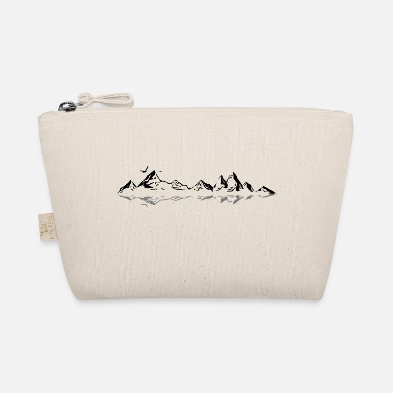 BERGE Mountains Landscape Silhouette Panorama Organic Pouch