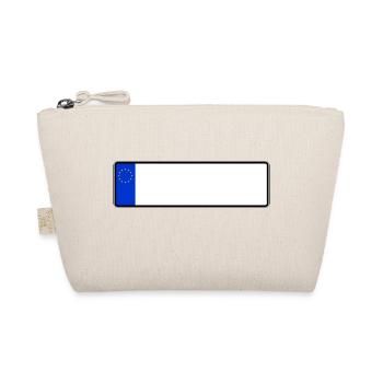 License plate blank short EU - Organic Pouch - nature - Front