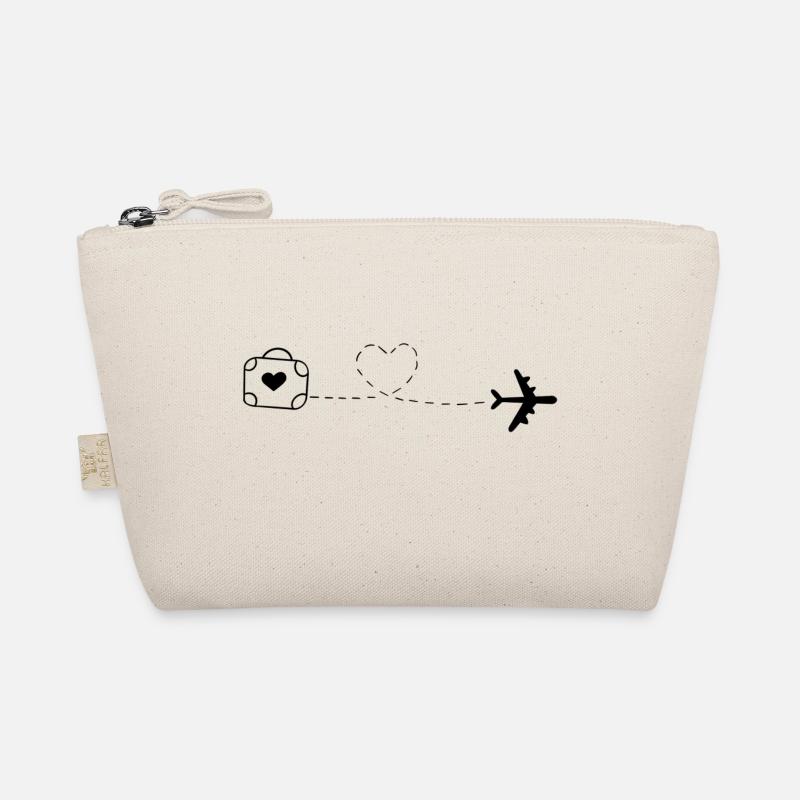 Love is Traveling - Bio-Täschchen - Natur