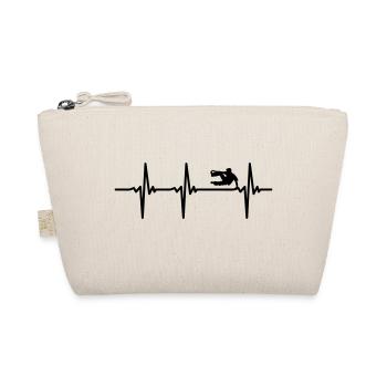 Herzschlag Parkour EKG - Bio-Täschchen - Natur - Vorne