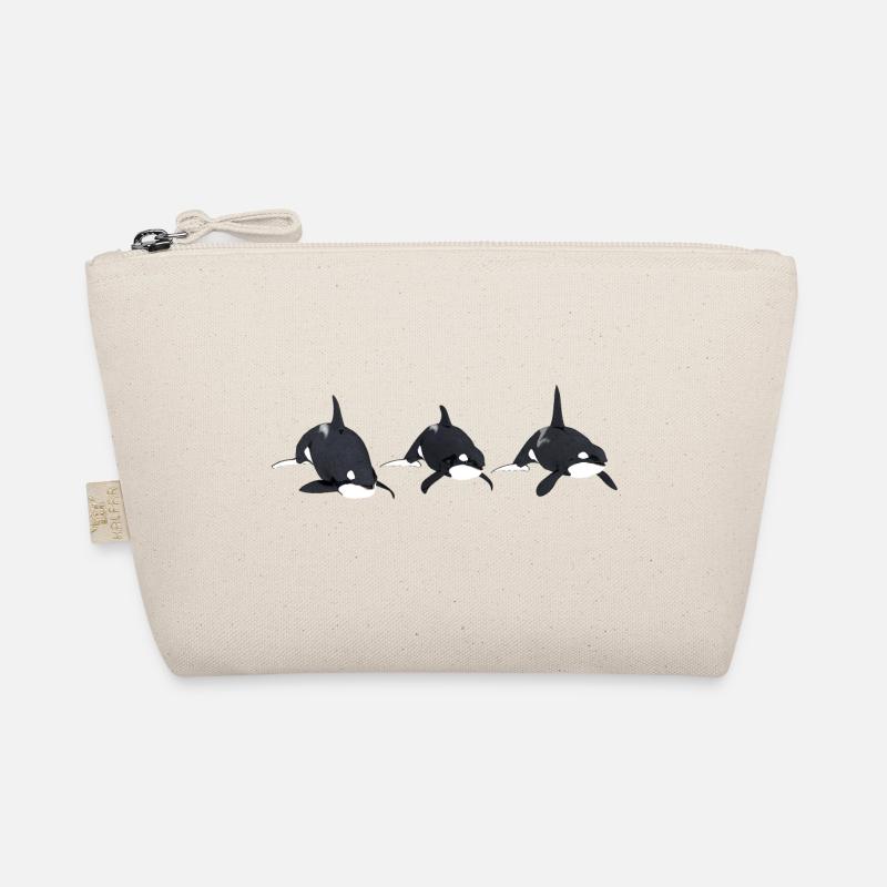 Three killer whales, orca, killer whale Organic Pouch