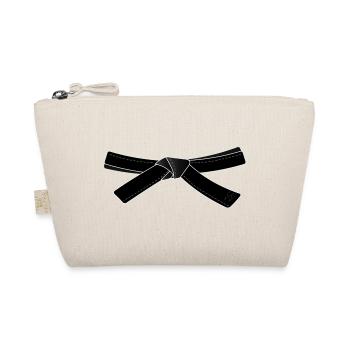 black belt for karate or other sports - Organic Pouch - nature - Front