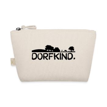Dorfkind. schwarz - Bio-Täschchen - Natur - Vorne